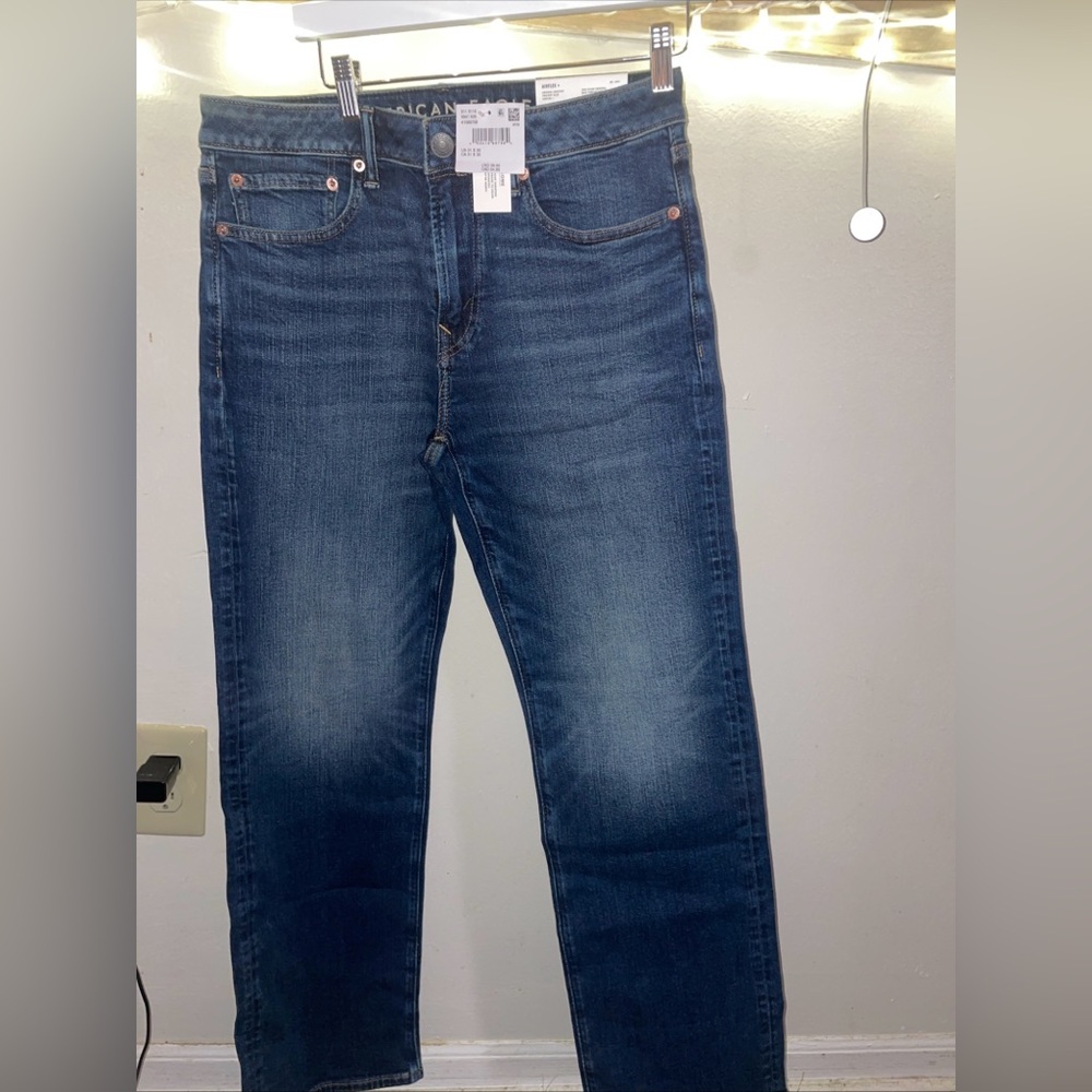 American Eagle Outfitters Dark Blue Straight Jeans